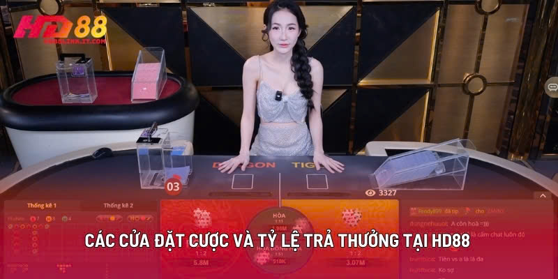 Các Cửa Đặt Cược Và Tỷ Lệ Trả Thưởng Tại HD88