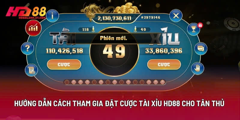 Hướng Dẫn Cách Tham Gia Đặt Cược Tài Xỉu HD88 Cho Tân Thủ