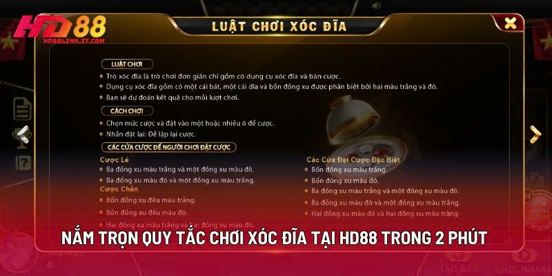 Nắm Trọn Quy Tắc Chơi Xóc Đĩa Tại HD88 Trong 2 Phút