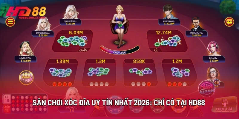 Sân Chơi Xóc Đĩa HD88 Uy Tín Nhất 2026